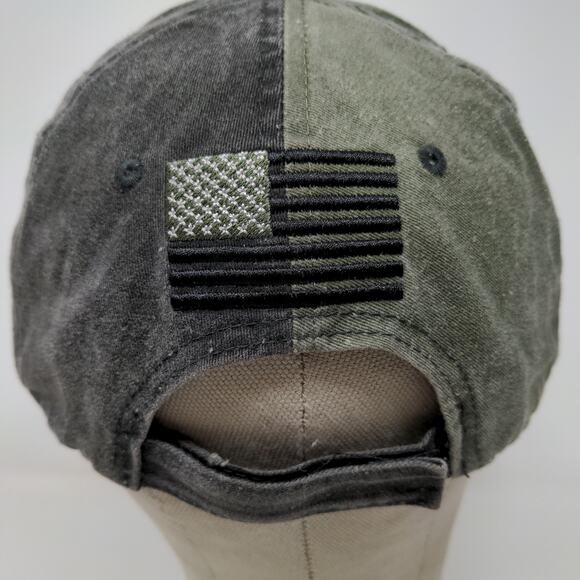 Eagle Crest U.S. Army Strapback Hat Gray OSFM Embroidered Logo - Picture 9 of 12